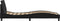 vidaXL - Bedframe - met - hoofdbord - kunstleer - zwart - 90x200 - cm