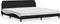 vidaXL - Bedframe - met - hoofdbord - kunstleer - zwart - en - wit - 200x200 - cm