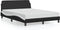 vidaXL - Bedframe - met - hoofdbord - kunstleer - zwart - en - wit - 120x200 - cm