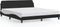 vidaXL - Bedframe - met - hoofdbord - kunstleer - zwart - en - wit - 180x200 - cm