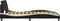 vidaXL - Bedframe - met - hoofdbord - kunstleer - zwart - en - wit - 140x200 - cm