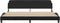 vidaXL - Bedframe - met - hoofdbord - kunstleer - zwart - en - wit - 200x200 - cm