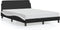 vidaXL - Bedframe - met - hoofdbord - kunstleer - zwart - en - wit - 140x200 - cm