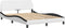 vidaXL - Bedframe - met - hoofdbord - kunstleer - zwart - en - wit - 140x200 - cm