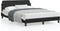 vidaXL - Bedframe - met - hoofdbord - kunstleer - zwart - en - wit - 140x200 - cm