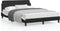 vidaXL - Bedframe - met - hoofdbord - kunstleer - zwart - en - wit - 120x200 - cm