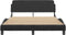 vidaXL - Bedframe - met - hoofdbord - kunstleer - zwart - en - wit - 120x200 - cm