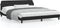 vidaXL - Bedframe - met - hoofdbord - kunstleer - zwart - en - wit - 180x200 - cm