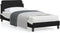 vidaXL - Bedframe - met - hoofdbord - kunstleer - zwart - en - wit - 90x200 - cm