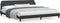 vidaXL - Bedframe - met - hoofdbord - kunstleer - zwart - en - wit - 200x200 - cm