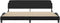 vidaXL - Bedframe - met - hoofdbord - kunstleer - zwart - en - wit - 200x200 - cm