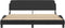 vidaXL - Bedframe - met - hoofdbord - kunstleer - zwart - en - wit - 180x200 - cm