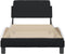 vidaXL - Bedframe - met - hoofdbord - kunstleer - zwart - en - wit - 80x200 - cm