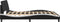vidaXL - Bedframe - met - hoofdbord - kunstleer - zwart - en - wit - 180x200 - cm