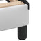vidaXL - Bedframe - met - hoofdbord - kunstleer - zwart - en - wit - 140x200 - cm