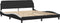 vidaXL - Bedframe - met - hoofdbord - kunstleer - zwart - en - wit - 180x200 - cm