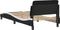 vidaXL - Bedframe - met - hoofdbord - kunstleer - zwart - en - wit - 80x200 - cm