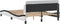 vidaXL - Bedframe - met - hoofdbord - kunstleer - zwart - en - wit - 140x200 - cm