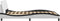 vidaXL - Bedframe - met - hoofdbord - kunstleer - zwart - en - wit - 120x200 - cm