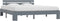 vidaXL - Bedframe - met - hoofdbord - massief - grenenhout - grijs - 160x200 - cm