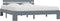 vidaXL - Bedframe - met - hoofdbord - massief - grenenhout - grijs - 160x200 - cm