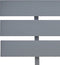 vidaXL - Bedframe - met - hoofdbord - massief - grenenhout - grijs - 160x200 - cm