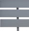 vidaXL - Bedframe - met - hoofdbord - massief - grenenhout - grijs - 160x200 - cm