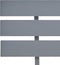 vidaXL - Bedframe - met - hoofdbord - massief - grenenhout - grijs - 160x200 - cm