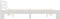vidaXL - Bedframe - met - hoofdbord - massief - grenenhout - wit - 180x200 - cm