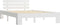 vidaXL - Bedframe - met - hoofdbord - massief - grenenhout - wit - 140x200 - cm