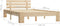 vidaXL - Bedframe - met - hoofdbord - massief - grenenhout - wit - 140x200 - cm
