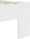vidaXL - Bedframe - met - hoofdbord - massief - grenenhout - wit - 180x200 - cm