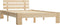vidaXL - Bedframe - met - hoofdbord - massief - grenenhout - wit - 140x200 - cm