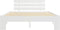 vidaXL - Bedframe - met - hoofdbord - massief - grenenhout - wit - 140x200 - cm