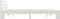 vidaXL - Bedframe - met - hoofdbord - massief - grenenhout - wit - 160x200 - cm