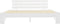 vidaXL - Bedframe - met - hoofdbord - massief - grenenhout - wit - 180x200 - cm