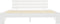 vidaXL - Bedframe - met - hoofdbord - massief - grenenhout - wit - 160x200 - cm