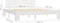vidaXL - Bedframe - met - hoofdbord - massief - grenenhout - wit - 180x200 - cm