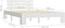 vidaXL - Bedframe - met - hoofdbord - massief - grenenhout - wit - 140x200 - cm