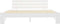 vidaXL - Bedframe - met - hoofdbord - massief - grenenhout - wit - 180x200 - cm