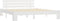 vidaXL - Bedframe - met - hoofdbord - massief - grenenhout - wit - 160x200 - cm