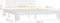 vidaXL - Bedframe - met - hoofdbord - massief - grenenhout - wit - 160x200 - cm