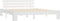 vidaXL - Bedframe - met - hoofdbord - massief - grenenhout - wit - 180x200 - cm