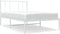 vidaXL - Bedframe - met - hoofdbord - metaal - wit - 100x190 - cm