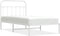 vidaXL - Bedframe - met - hoofdbord - metaal - wit - 100x190 - cm