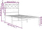 vidaXL - Bedframe - met - hoofdbord - metaal - wit - 100x190 - cm