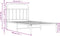 vidaXL - Bedframe - met - hoofdbord - metaal - wit - 100x190 - cm