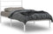 vidaXL - Bedframe - met - hoofdbord - metaal - wit - 100x190 - cm