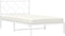 vidaXL - Bedframe - met - hoofdbord - metaal - wit - 100x190 - cm