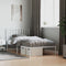 vidaXL - Bedframe - met - hoofdbord - metaal - wit - 100x190 - cm